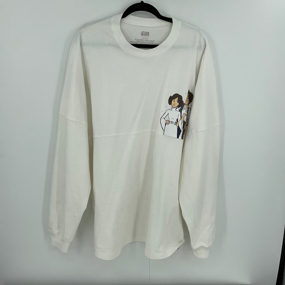 Star Wars Spirit Jersey Princess Leia Han Solo Love You Long‎ Sleeve Shirt XXL
